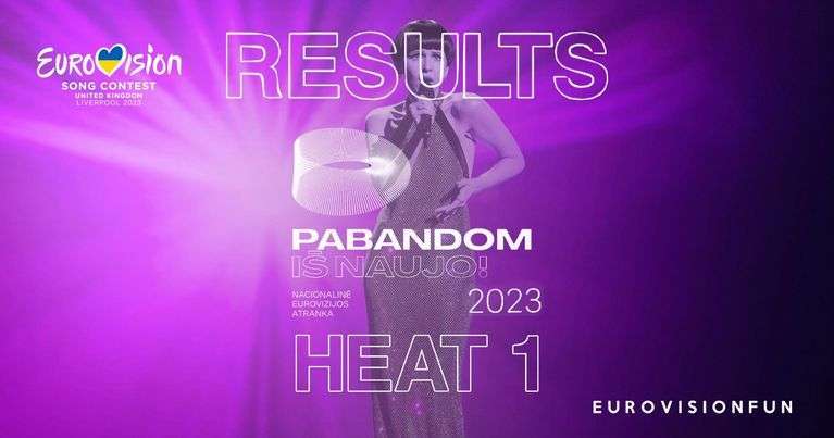 Lietuva: „Pabandom iš naujo! 2023“ pirmojo turo rezultatai!  – Eurovizijos naujienos |  Muzika