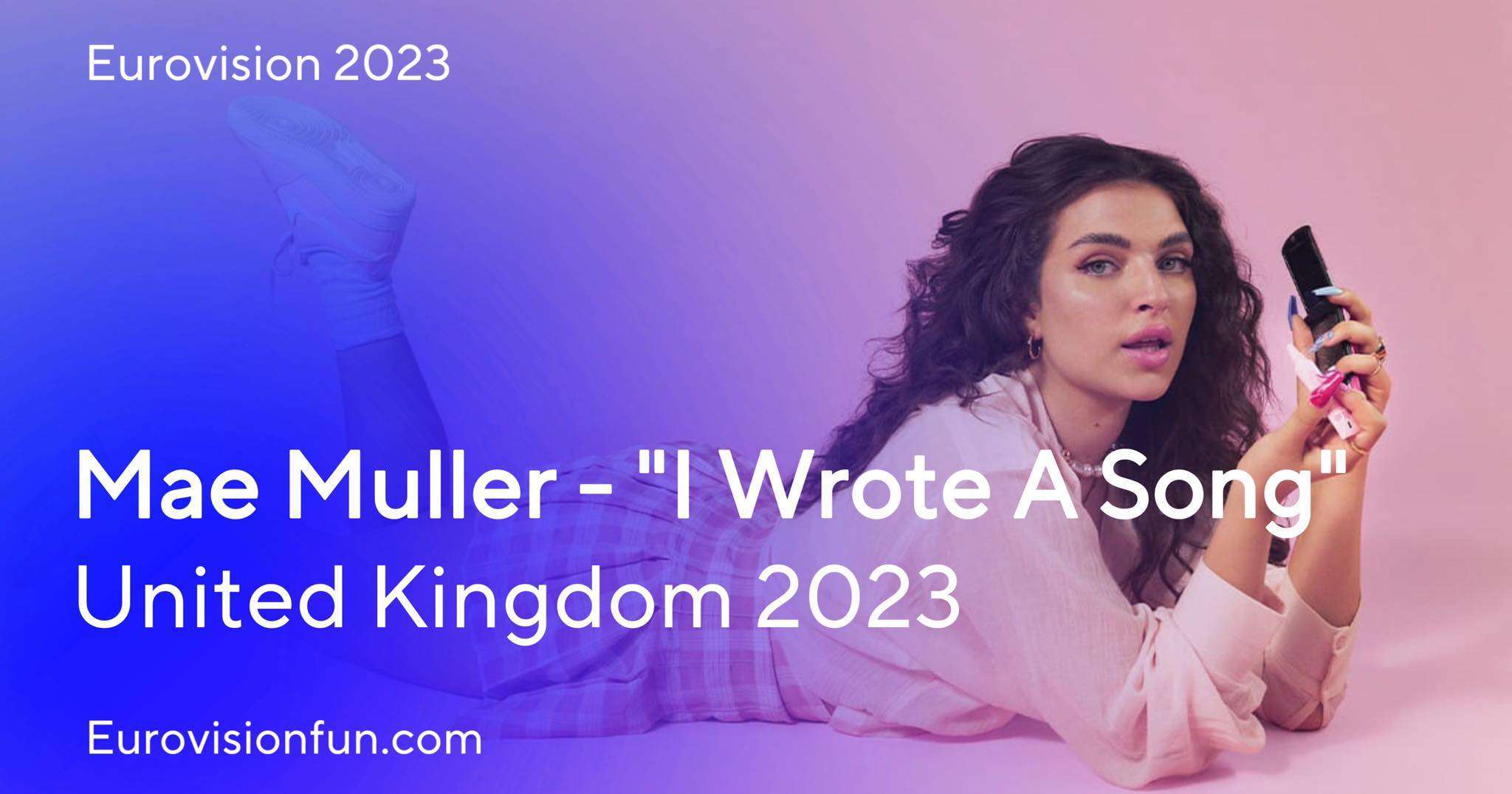 Mae Muller I Wrote A Song lyrics - UK Eurovision 2023