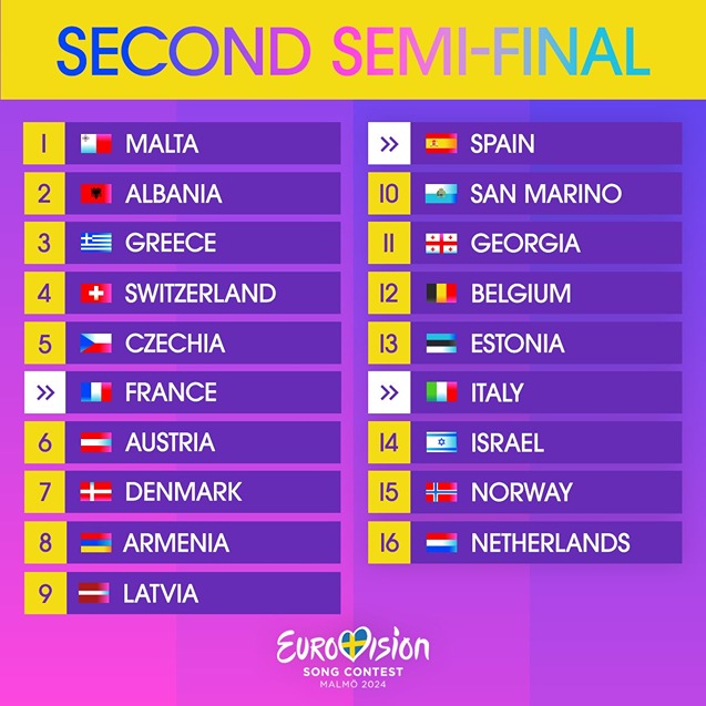 Eurovision 2024 Semi Final 2 